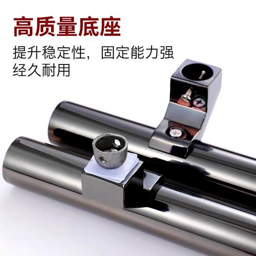 玻璃门拉手不锈钢把手拐脚圆管黑钛玫瑰金黑色斜偏位有框门马蹄脚 - 图0