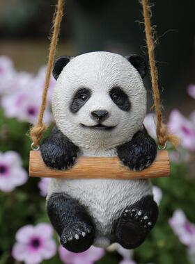 户外彷真树脂小猪考拉挂件可爱花园庭院装饰摆件动物雕塑工艺品