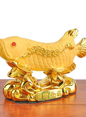 (厂家)招财金龙鱼汽车内装饰品车内车载树脂工艺品创意摆件