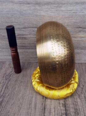 尼泊尔手工佛音碗响铜瑜伽冥想颂钵音疗静心钵铜磬钵盂佛音钵