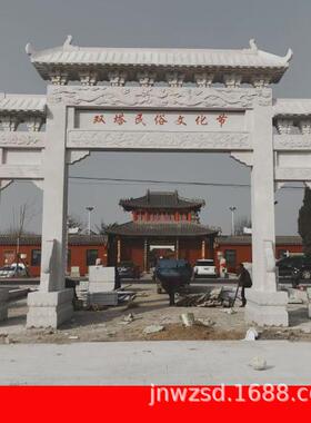 古建石雕土地庙制作小型石头屋子雕刻户外石材神庙图片价格