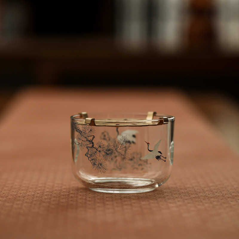 宜室茶话松鹤玻璃温茶炉小火炉蜡烛煮茶底座保温暖茶器围炉煮茶,淘宝优惠券,粉丝福利购,淘宝优惠卷