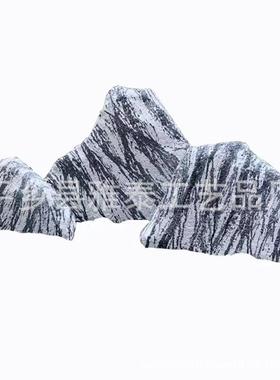 仿真雪浪石室内景观造景石装饰橱窗庭院切片玻璃钢假石头道具摆件