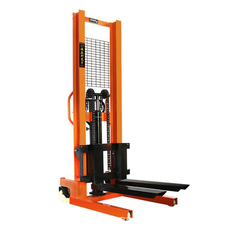 Manual hydraulic stacker one ton 2 ton lift loading and unloading stacker semi-electric pallet handling stacker forklift