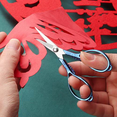 新款直销锌合金绣花十字锈剪茶包剪DIY手工文具多用剪复古蝴蝶家 - 图2