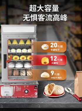 采购产包397头头机，品商业便利店包商头柜，全自动包蒸笼，业蒸