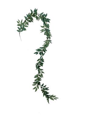 仿真柳叶藤条植物叶子 婚庆挂藤假花家居装饰插花垂挂绿叶植物厂
