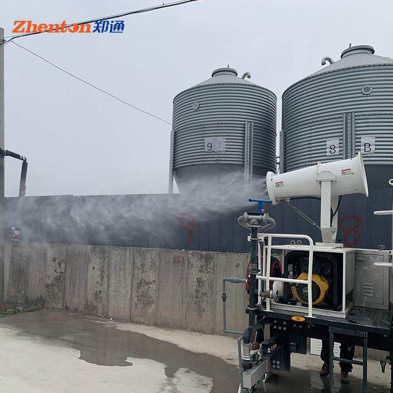 郑州除尘雾炮机遥控旋转ZT30米小型车载式柴油动力雾炮工地 - 图0