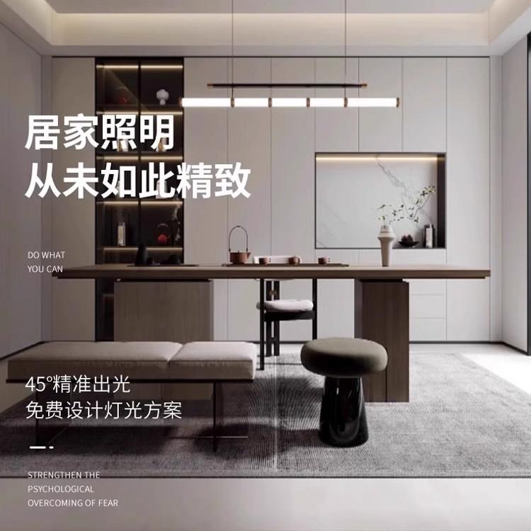 LED三角形直角吊顶线性灯槽顶角线免开槽橱柜45度V型90度铝槽灯 - 图0