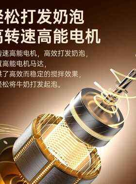 新款电动奶泡器手持式打奶器打泡器搅拌器家用无线小型奶泡机跨境