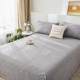Thickened old coarse cloth bed sheet single piece double single student dormitory bed sheet modern simple big kang summer three-piece set