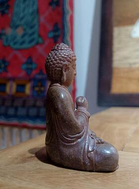 真紫铜 中号智拳印释迦摩尼佛 密宗大日如来表示减少妄想(现货）