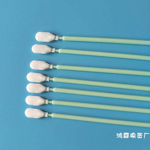 Swip无尘布头棉棒SW-PS766扁头100支/包擦拭棒净化除尘工业棉棒 - 图1