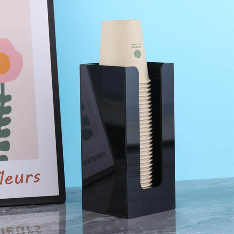 Disposable cup paper cup holder cup holder desktop plastic cup water cup coffee milk tea paper cup storage rack cup taker