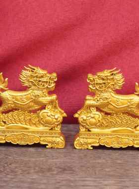 合金招财风生水起财神到风水摆件一帆风顺发财财源滚滚小礼品摆摊