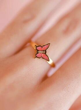 10mm Anxiety Rings For Women Y2k Jewelry Rings Butterfly Dai