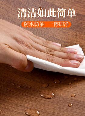 自粘黑胡桃木纹贴纸仿木柜子桌子木板木饰面贴皮家具翻新改色贴膜