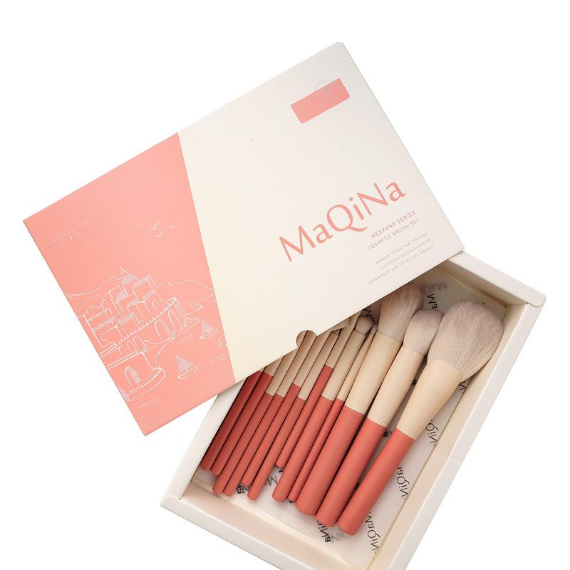 支软毛粉底系列粉刷眼影工具化妆刷全套假日瑕刷12散遮瑕套装 - 图3