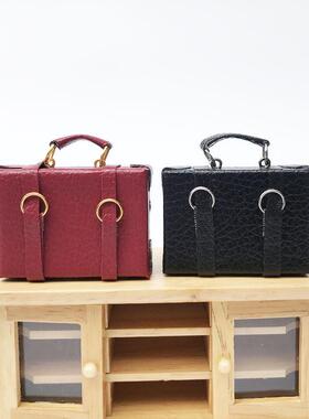 1:12娃娃屋dollhouse迷你模型皮箱bjd道具手提包行李箱旅行箱摆件