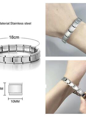 Italian Charm Bracelets DIY Basic Chain Stainless Steel Bang