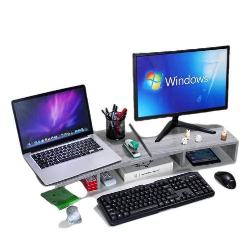 台电脑显示器可伸缩双屏架简易公桌办上笔记本收纳整式理WSDLZAML - 图3