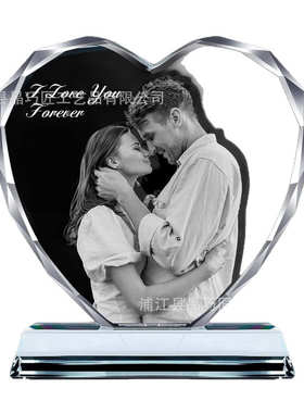 宠物人像照片水晶激光内雕纪念品批发摆台各种DIY制作