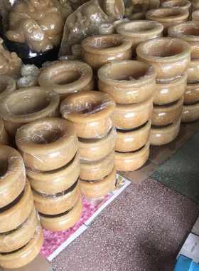 玉石黄玉聚宝盆家居摆件大号聚宝盆貔貅家居玄关摆件开业搬家送礼