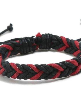 Brlet Colorful Couple Handmade Woven Brlet Wax Rope Simple S