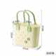Portable picnic basket outdoor home creative soft material bottom drain bath wash bathroom storage basket