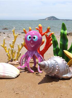 海洋主题装饰大海螺贝壳海星玻璃钢雕塑沙滩水上乐园动物摆件