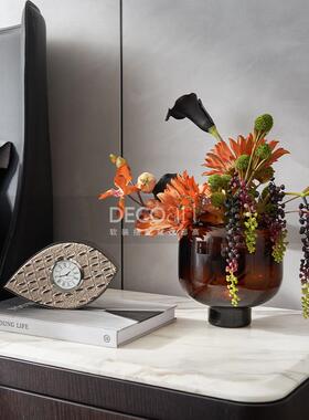 邸高家居现代简约样板间卧室床头柜花瓶花器插花摆件组合陈列搭配