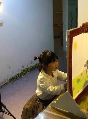 皮影戏道具儿童幼儿园全套表演灯光布架幕布套装狐狸乌鸦龟兔赛跑