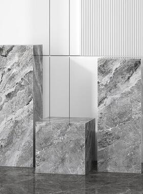 玄关落地雕塑台酒店大理石岩板石材底座基座摆件摆台展示装饰地台