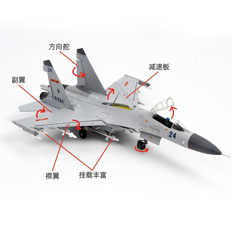 正品1:72歼11飞机模型摆件模合金仿真件摆模战斗机军苏27航空型大 - 图0