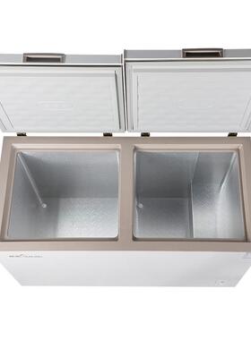 穗凌现货冰柜商用冷冻柜双温双箱卧式冰箱小型家用冷藏保鲜柜冷柜