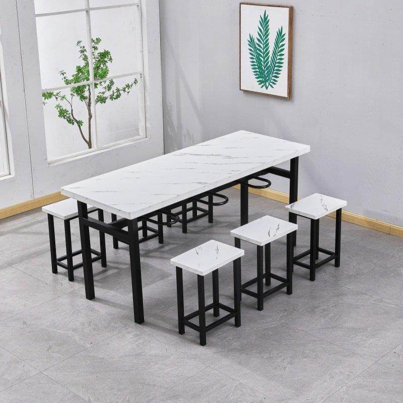 食堂餐桌椅不锈钢4人6人员工餐桌挂凳快餐小吃饭店分体组合经济型,淘宝优惠券,粉丝福利购,淘宝优惠卷