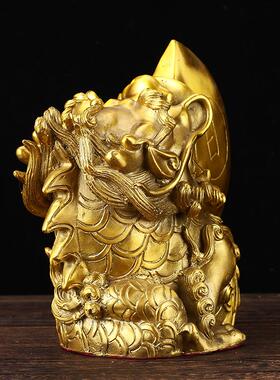 狮咬剑斧头乔迁搬家斧子摆件铜睚眦上古神兽一对日月睚眦家居客厅