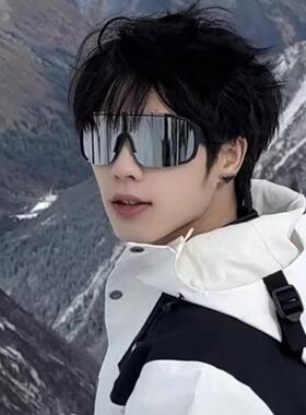 2024新款连体大框男女户外骑行登山滑雪防紫外线太阳镜潮