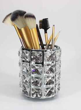 HZJ-002美筒欧式水晶创意美甲甲笔化妆刷收纳桶桌面签到精笔品笔