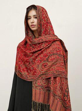 Imitation cashmere scarf ethnic style scarf shawl围巾披肩