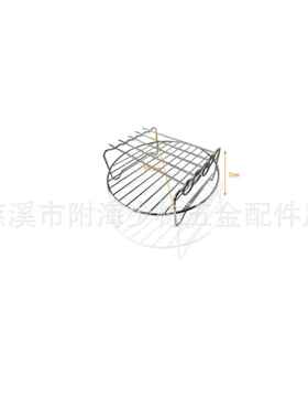 空气炸锅配套304不锈钢烤架8寸5针3件套亚马逊速卖通直供
