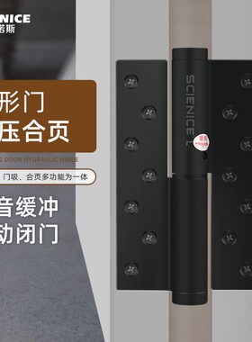 隐形门合页液压缓冲闭门器弹簧回弹自动关门定位静音暗门自闭铰链
