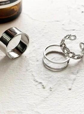 3Pcs Women Rings Korean Simple Ring Electroplating Finger Ri