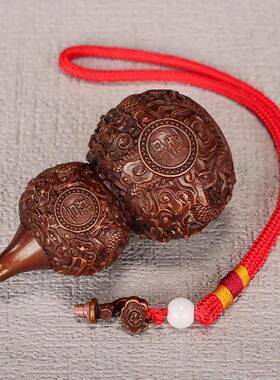 紫铜吉祥如意葫芦摆件家居办公室桌面小葫芦工艺品摆设