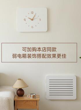 电表箱装饰钟表2025新款挂画简约挂钟电闸盒配电箱装饰画遮挡时钟