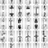 Factory Direct Sales Tensile Testing Machine Clamp Rubber Tensile Clamp Dumbbell Type Sample Clamp