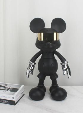 网红现代潮流卡通老鼠米奇摆件家居客厅玄关电视柜酒柜落地装饰品