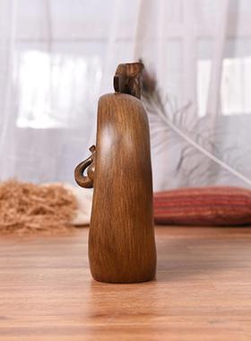 一家三口象摆件新中式创意拉丝桃心象家居装饰礼品树脂工艺品