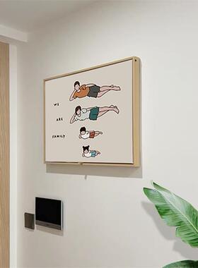 卡通简约超薄电表箱装饰画儿童挂画配电箱画电闸箱装饰遮挡免打孔