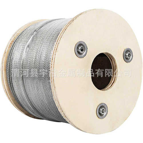 (1000米)批发供应镀锌钢丝绳6*7-4.0mm直径4.0mm - 图0